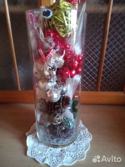 Ваза прозрачная стекло