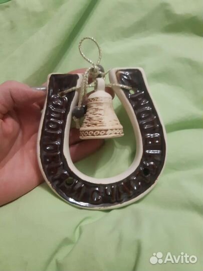 Сувенир подкова керамика