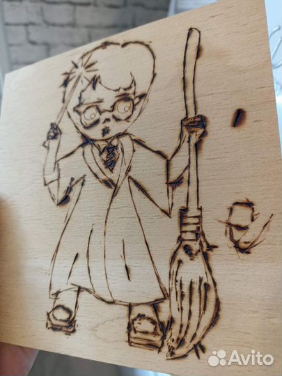 Деревянное панно Гарри Поттер Harry Potter