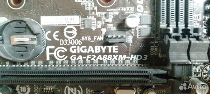 GA F2A88XM- HD3 (не подаёт признаков жизни)