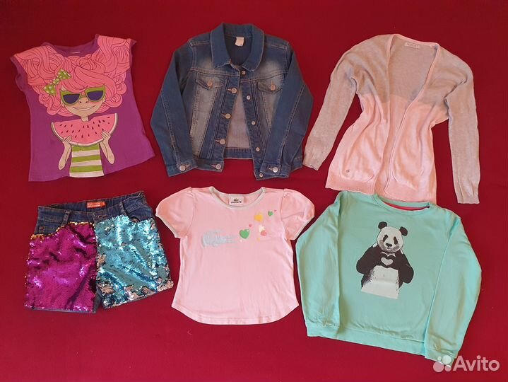 Вещи пакетом (Италия, Франция)для девочки 116-128