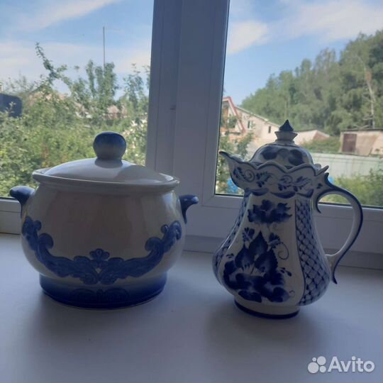 Посуда Гжель