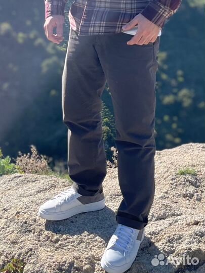 Брюки чинос Massimo Dutti серые