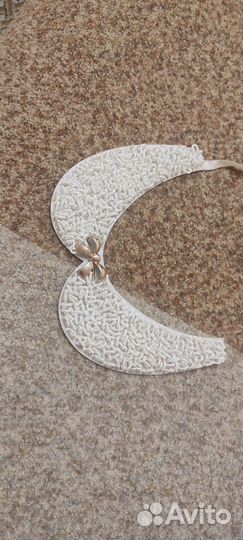 Воротничёк ручная работа, вышивка бисером