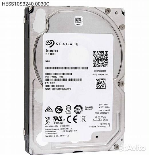 Диск HDD infortrend (Seagate Enterprise) SAS 3.0