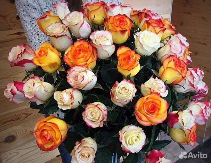 Цветы розы букет