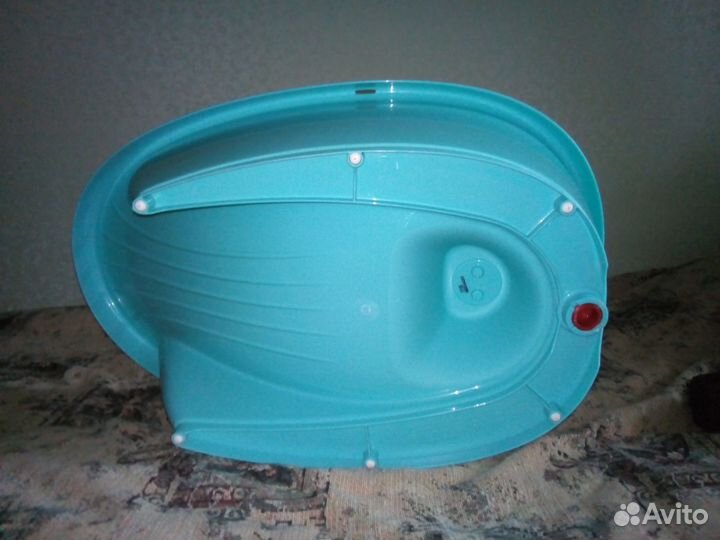 Ванночка с горкой бирюзовая