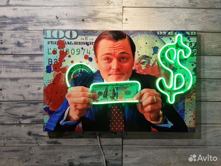 Картины для интерьера неоном неон