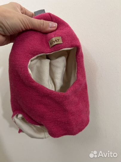 Шапка шлем для девочки зима