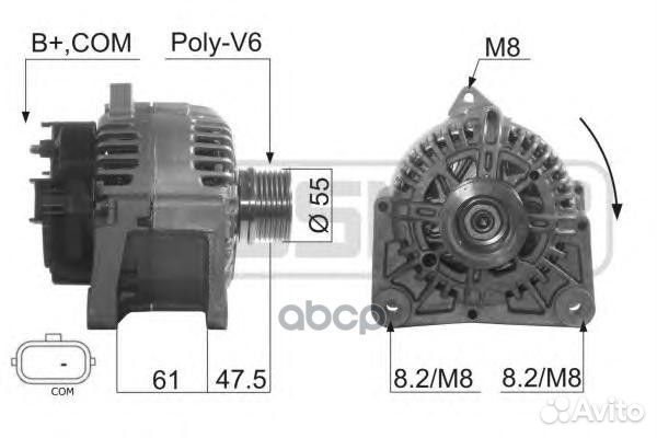 8200667619 Генератор renault meganne II 1.4/1.6
