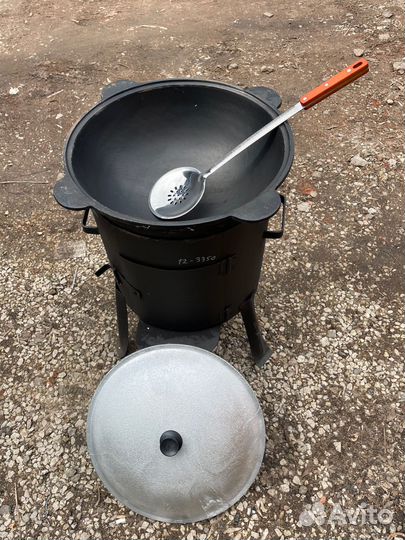 Казан чугунный с печью