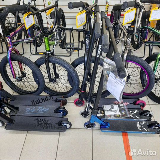 Трюковые самокаты в наличии. Велосипеды бмх