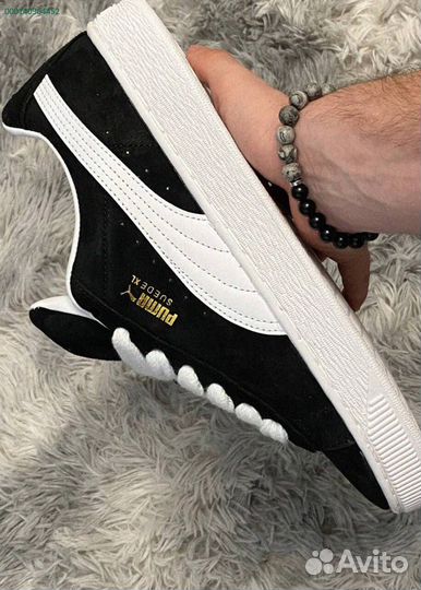 Кроссовки мужские Puma Suede XL “Black White “