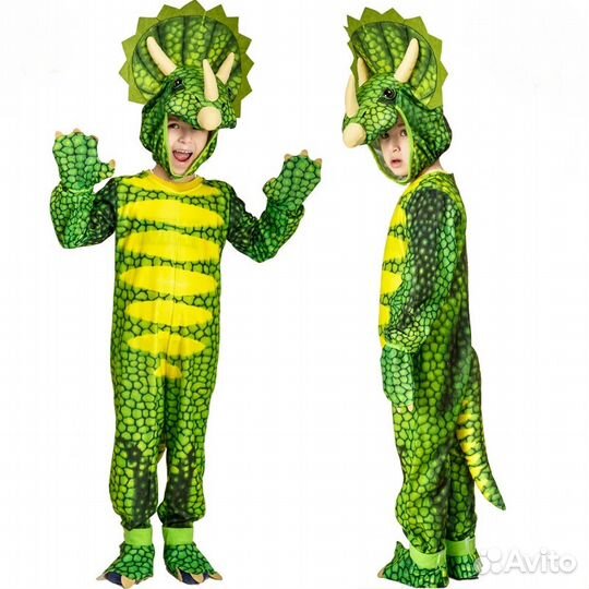 Новогодний костюм динозавр на 2 года рост маскарад