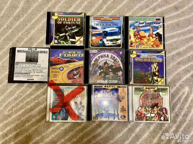 CD диски игры нулевых sims postal гонки