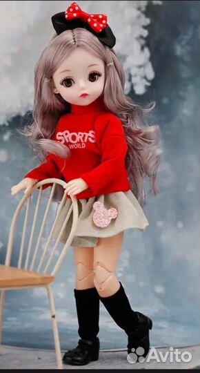Милая шарнирная кукла 30см