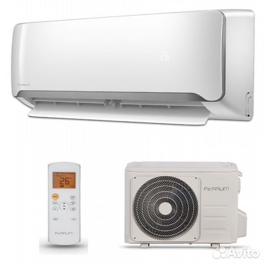 Сплит-системы 20м2/кондиционеры/монтаж