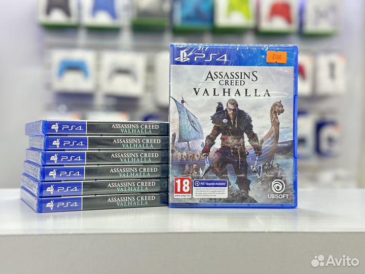 Новый диск assasins creed valhalla ps4 на русском