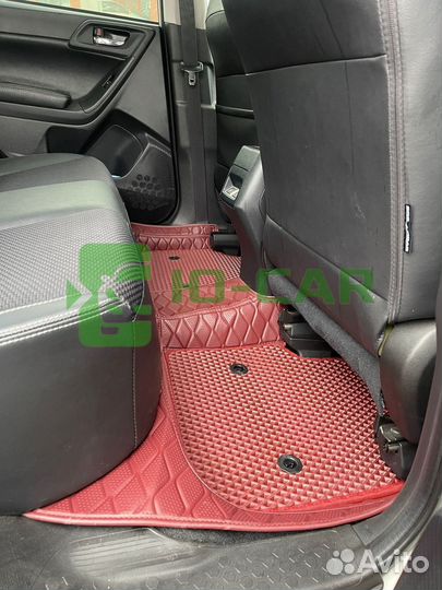 Новые 3d коврики экокожи Subaru Forester Sj 2013-1