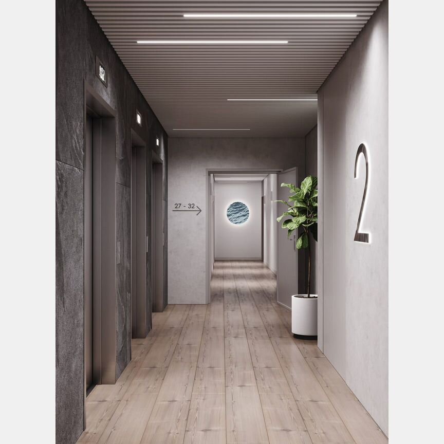 2-к. квартира, 55,4 м², 12/28 эт.