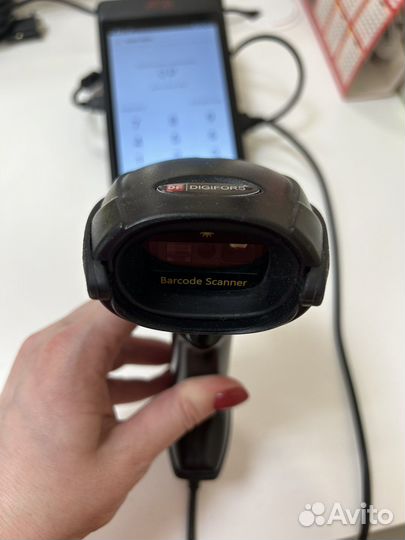 Сканер штрих-кодов 2d, б/у, состояние нового