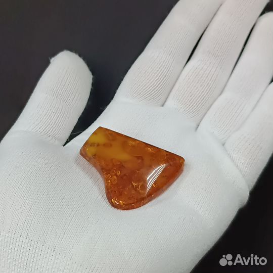 Советская Янтарная Брошь Калёный Янтарь СССР