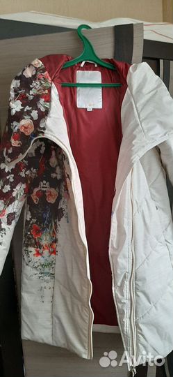 Пальто женское зимнее с капюшоном 46