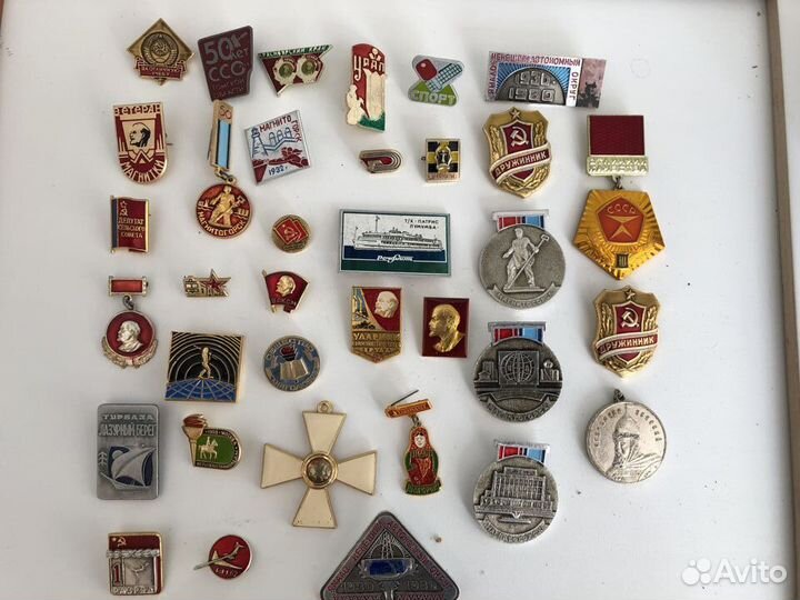 Значки разные, металл, СССР