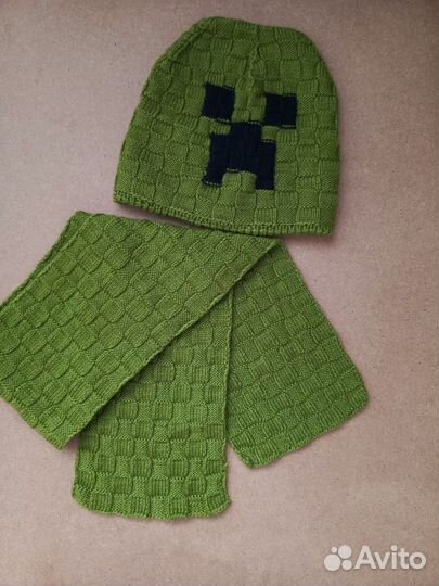 Набор для мальчика шапка шарф 