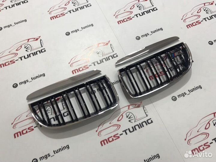 Ноздри BMW 3 серии E90 05-08 Хром обод М3