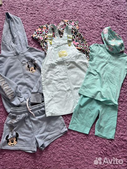 Вещи для девочки 20 шт 116-128