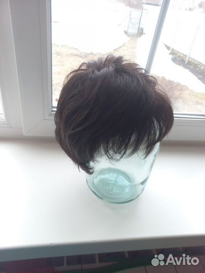 Парик черный с челкой