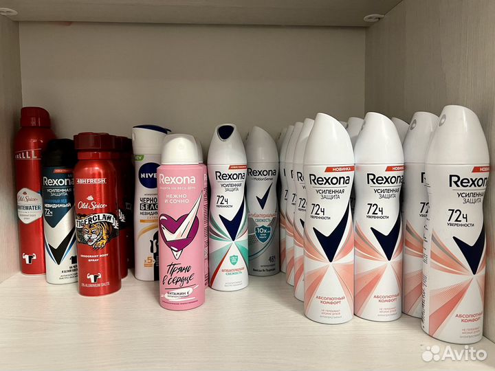 Дезодорант антиперспирант Rexona, Old spice, nivea