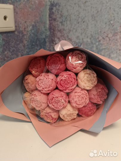 Шоколадные пионы 15 штук