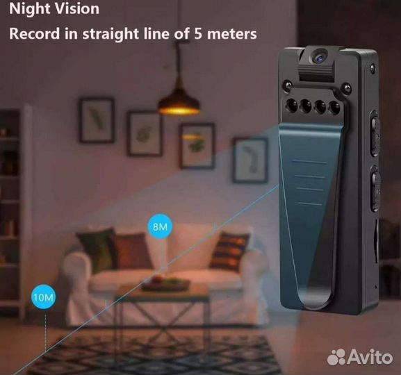 Нагрудный регистратор мини камера