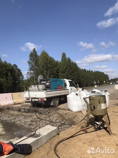 Аренда компрессора с отбойными молотками