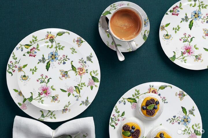 Тарелка обеденная, 26,5 см, Костяной фарфор