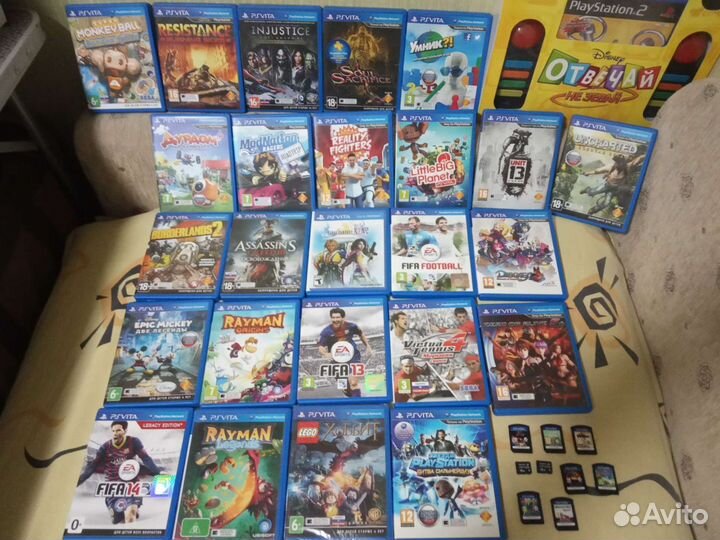 PS Vita, Nintendo 3 DS и Switch картриджи