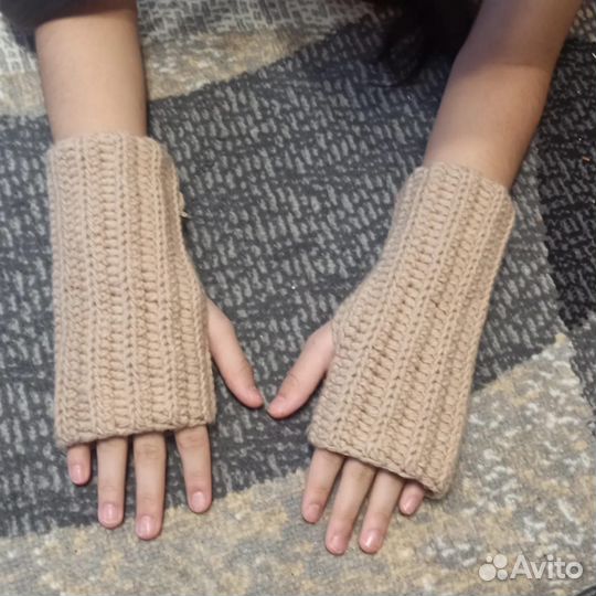 Митенки вязаные