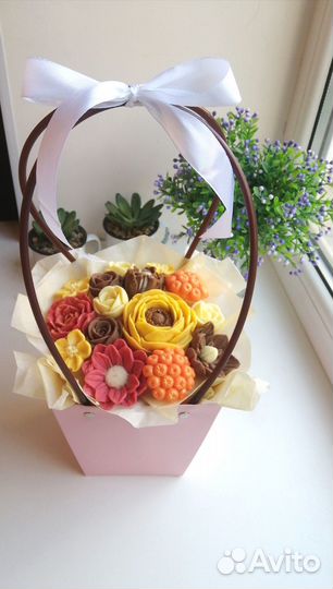 Букеты из шоколада. Шоколадные цветы