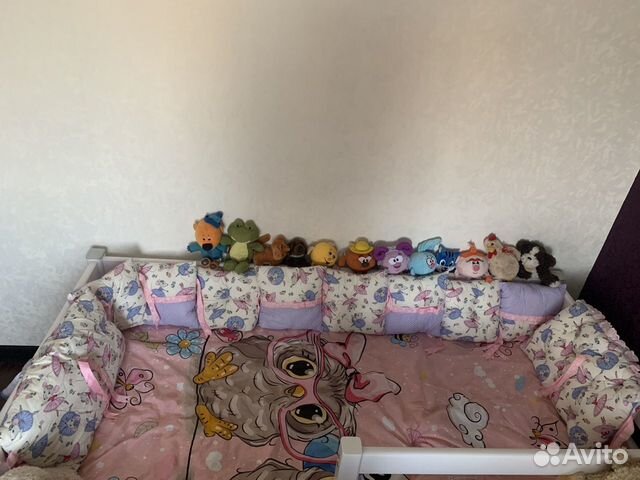 Бортики в детскую кроватку для девочки