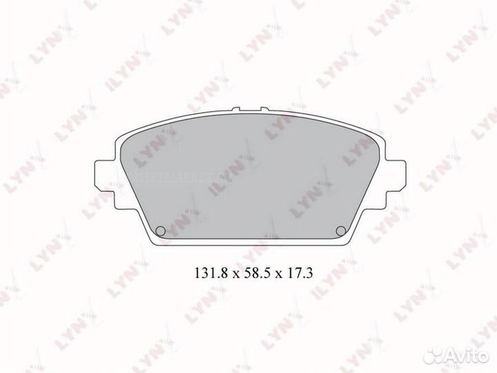 Lynxauto BD-3422 Колодки тормозные дисковые перед