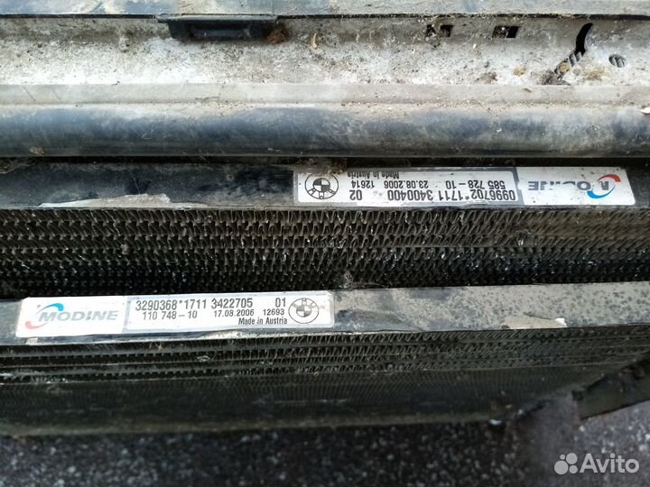 Bmw X3 E83 система охлаждения,косета радиаторов