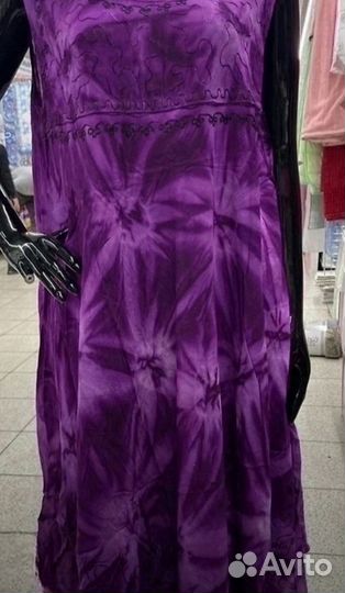 Платье летнее длинное хлопок