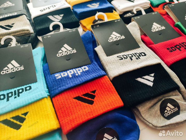 Двухцветные носки Adidas, Nike в наличии