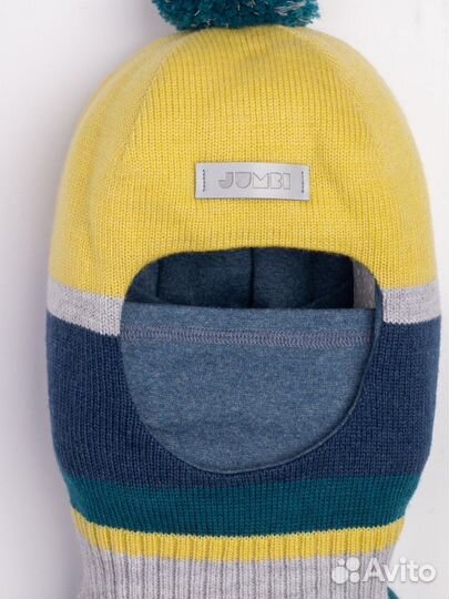 Шапка-шлем зимняя с забралом Jumbi новая 47-49