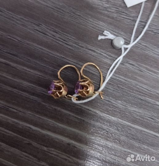 Серьги золотые 583 СССР