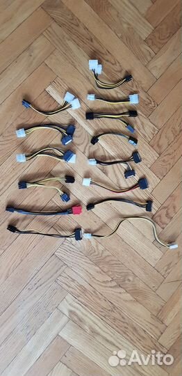 Переходники питания для видеокарт 2X6pin 2X8pin