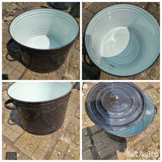 Кастрюля эмалированная