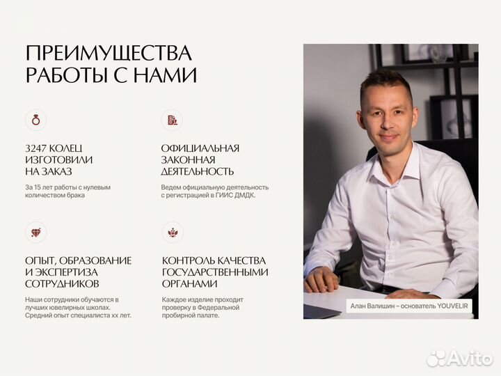 Помолвочное кольцо 0.4 ct / Ювелир